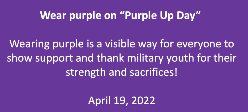Purple Up Day