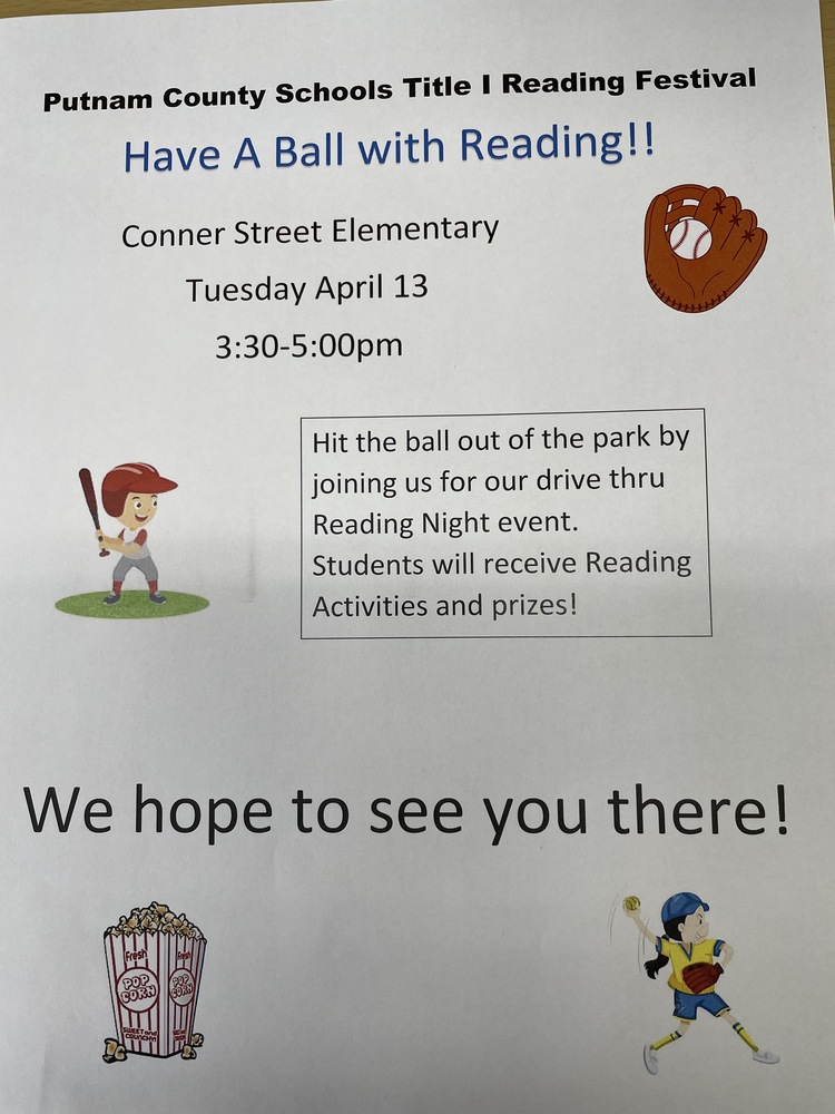Informational flyer about Title I Reading Night
