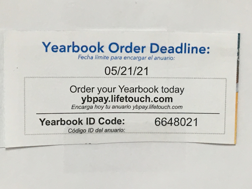 Yearbook Deadline 