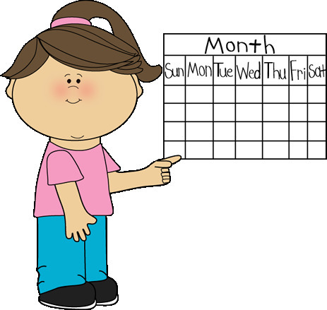girl with calendar