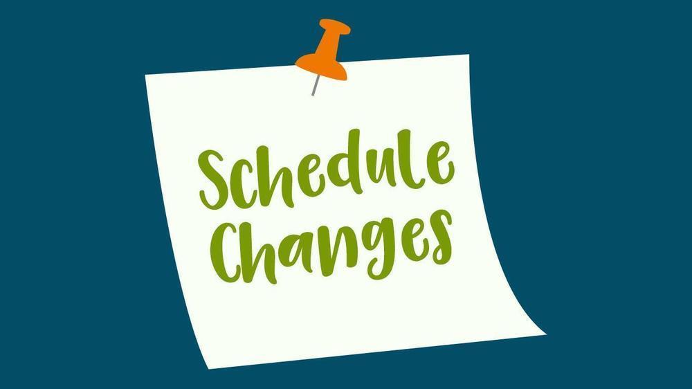 Schedule Change graphic