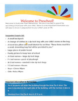 PreK Supply List