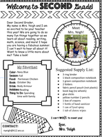 2nd Grade- Mrs. Yeigh's supply list