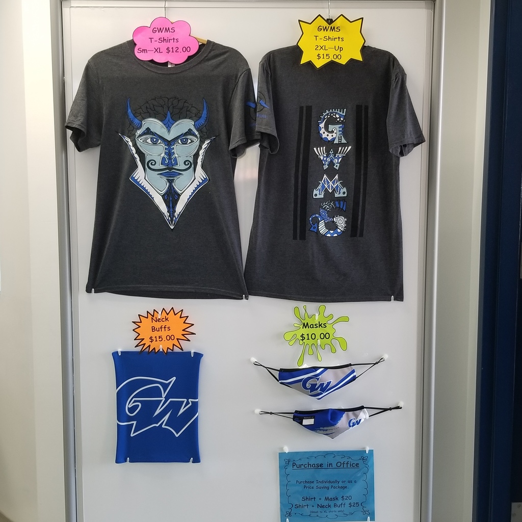 Shirts for $12 and Masks for $10