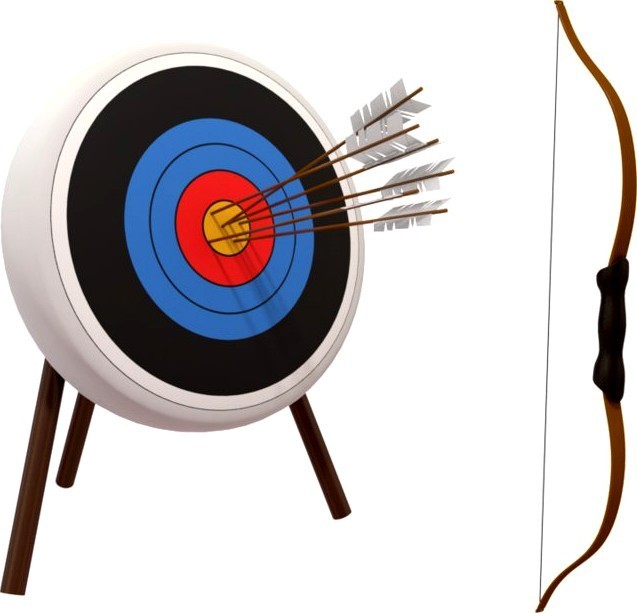 photo of archery target