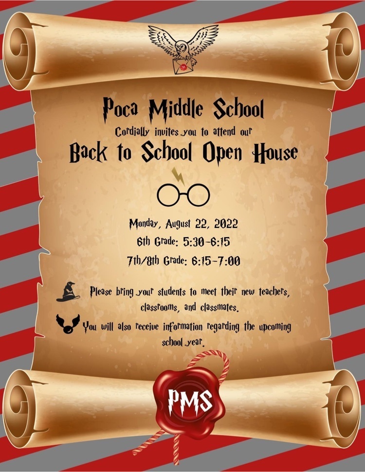 PMS Open House Schedule