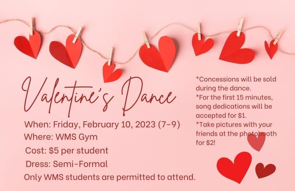Valentine's Dance Information